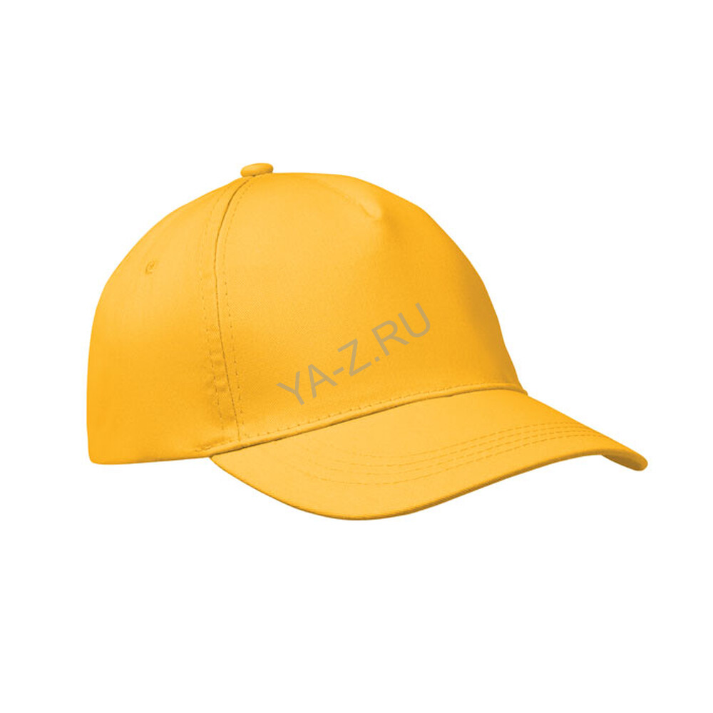 5 panel baseball cap желтый