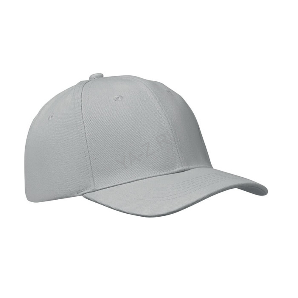 6 panel baseball cap серый