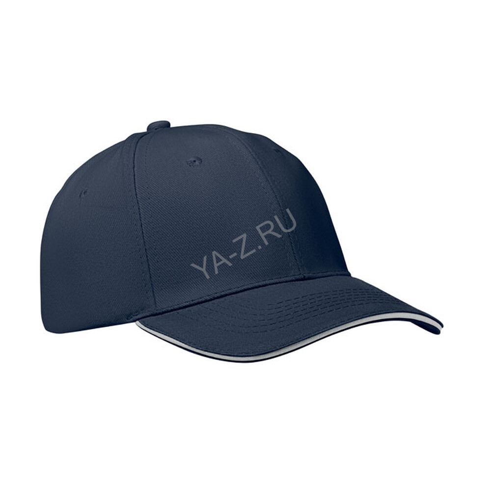 6 panel baseball cap Белый/темно-синий