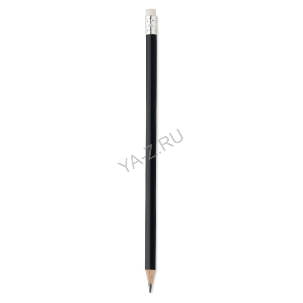 Natural pencil with eraser черный