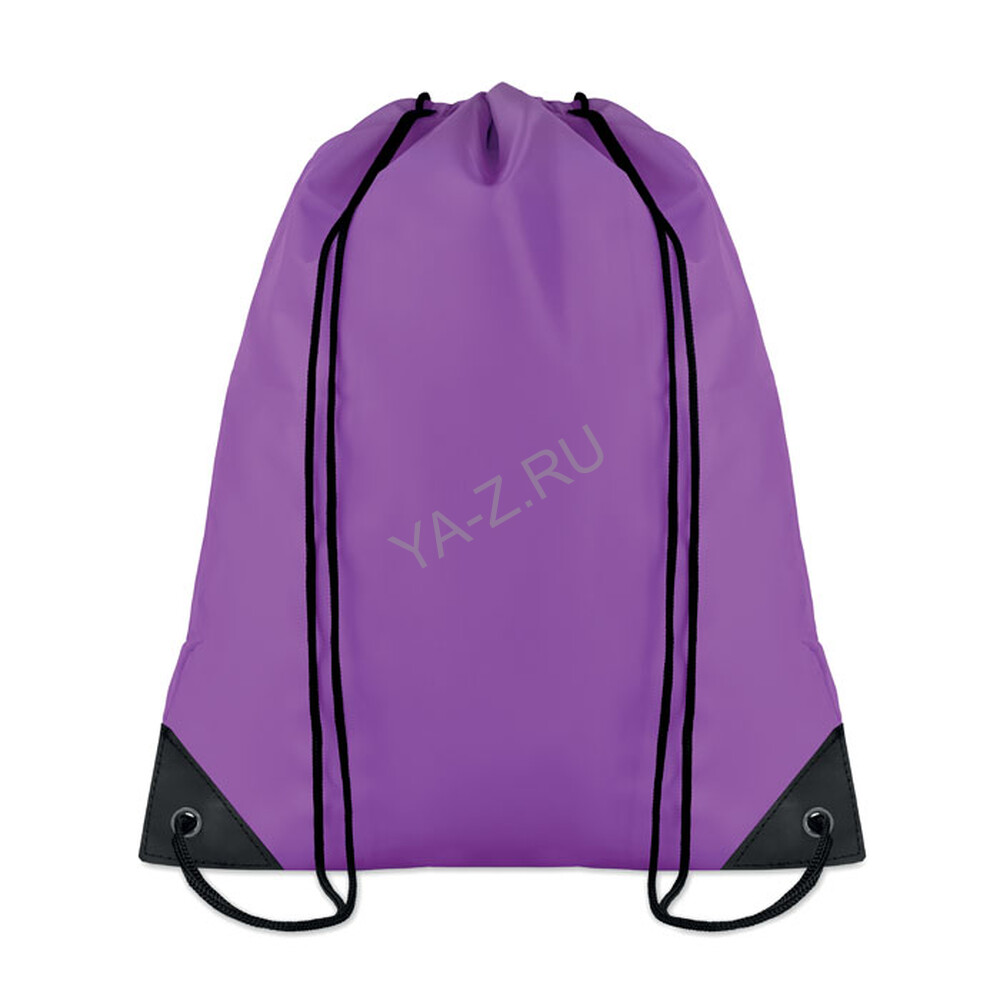 190T Polyester drawstring bag фиолетовый