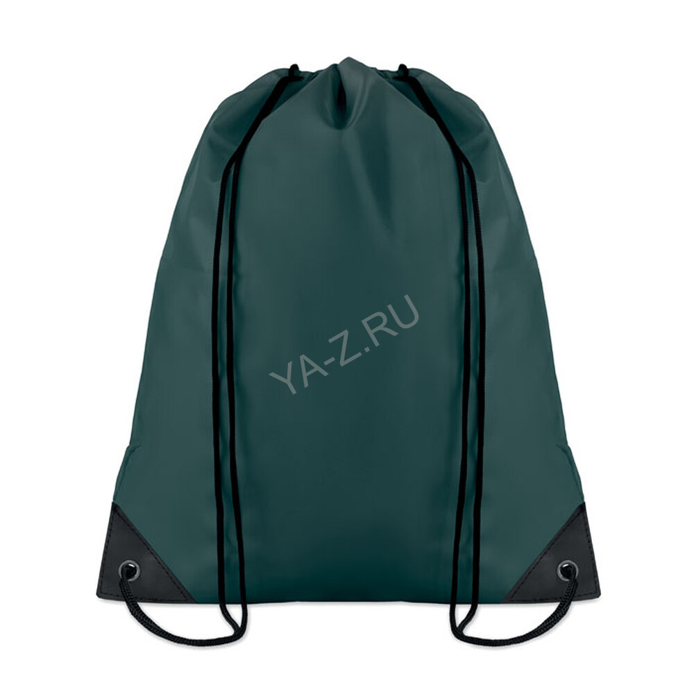 190T Polyester drawstring bag тёмно-зелёный