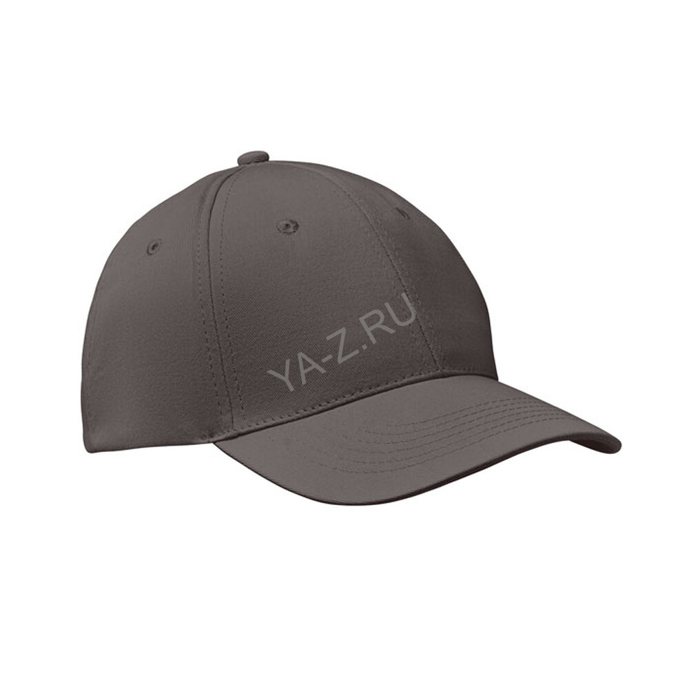 6 panels baseball cap каменный серый