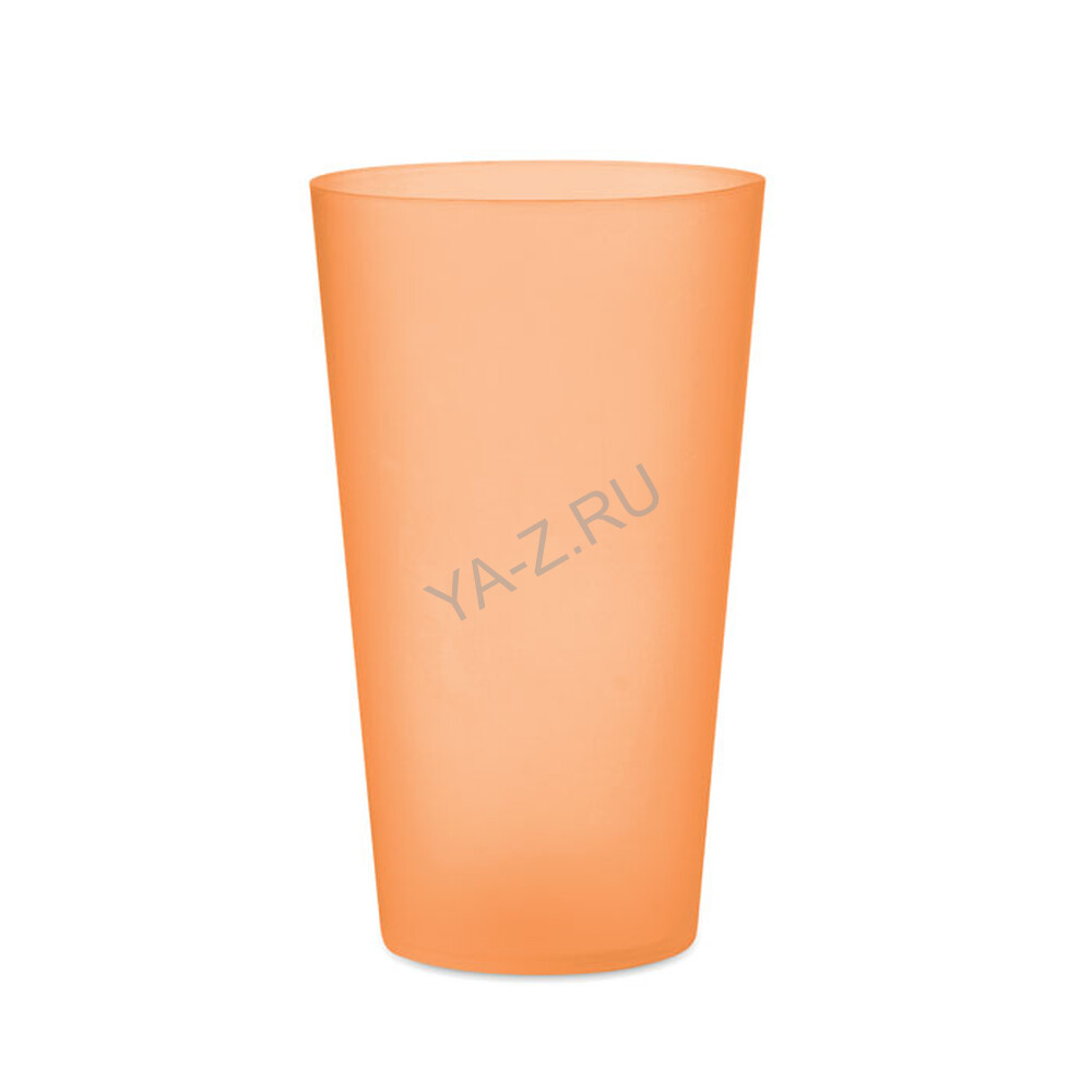Reusable event cup 500ml прозрачно-оранжевый
