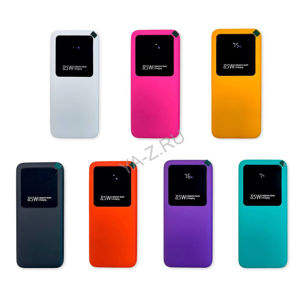 Внешний аккумулятор Kris soft touch, 10000mAh Голубой