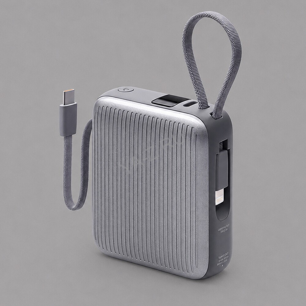 Внешний АКБ NRG Turbo Cable 10000 mAh, 22,5Вт