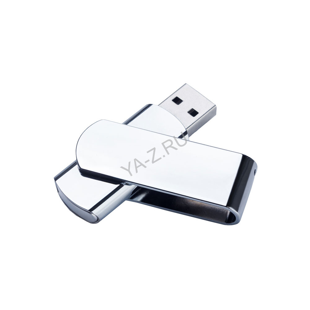 USB 2.0- флешка на 2 Гб глянцевая поворотная