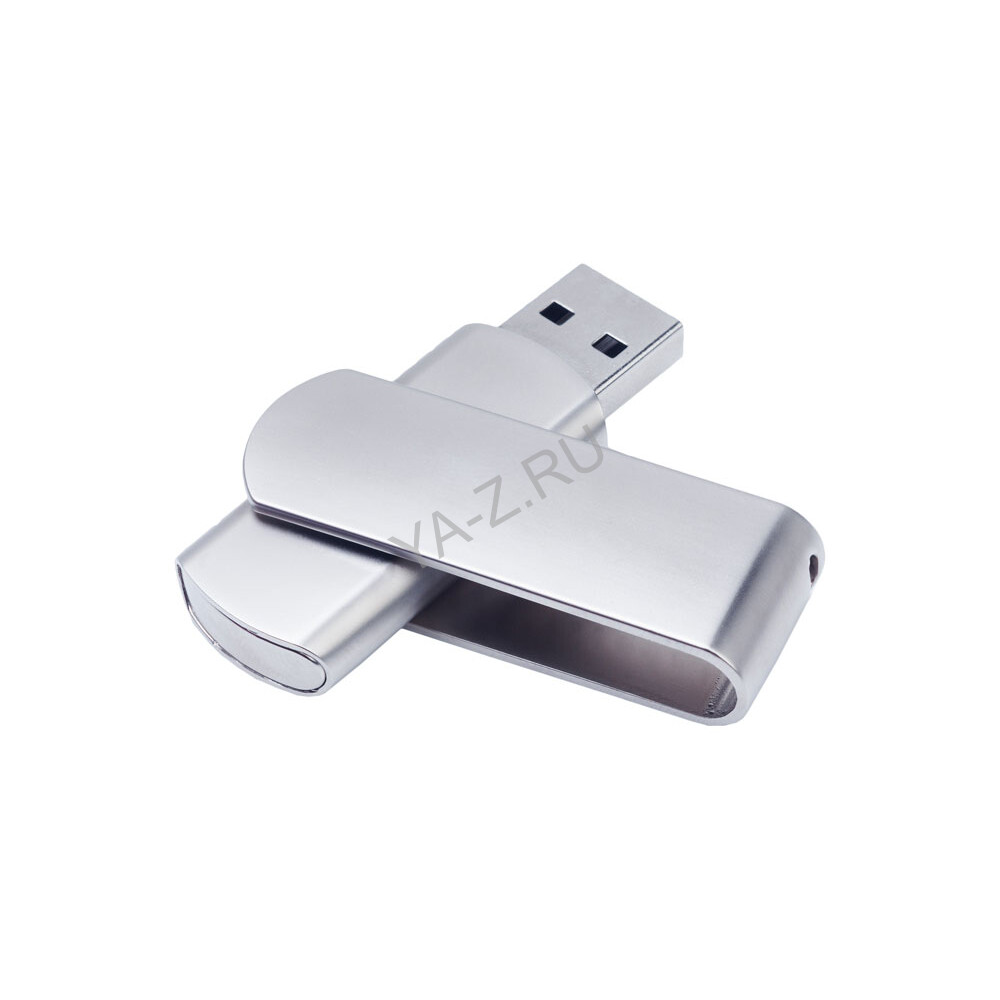 USB 2.0- флешка на 512 Мб матовая поворотная