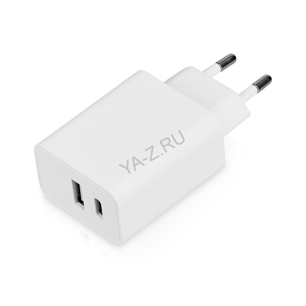 Сетевое зарядное устройство c выходами USB-A и USB-C «Recharger», 10 Вт