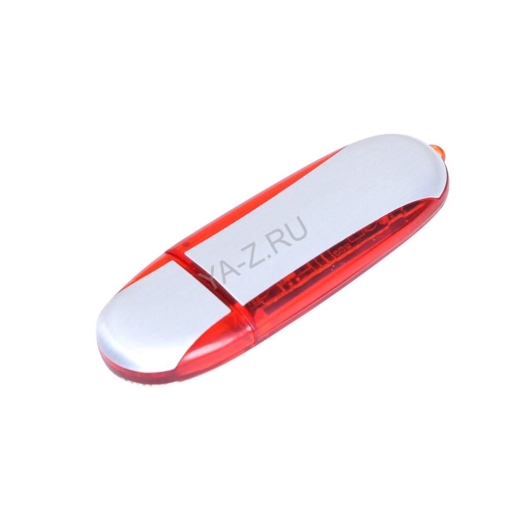 USB 2.0- флешка промо на 32 Гб овальной формы