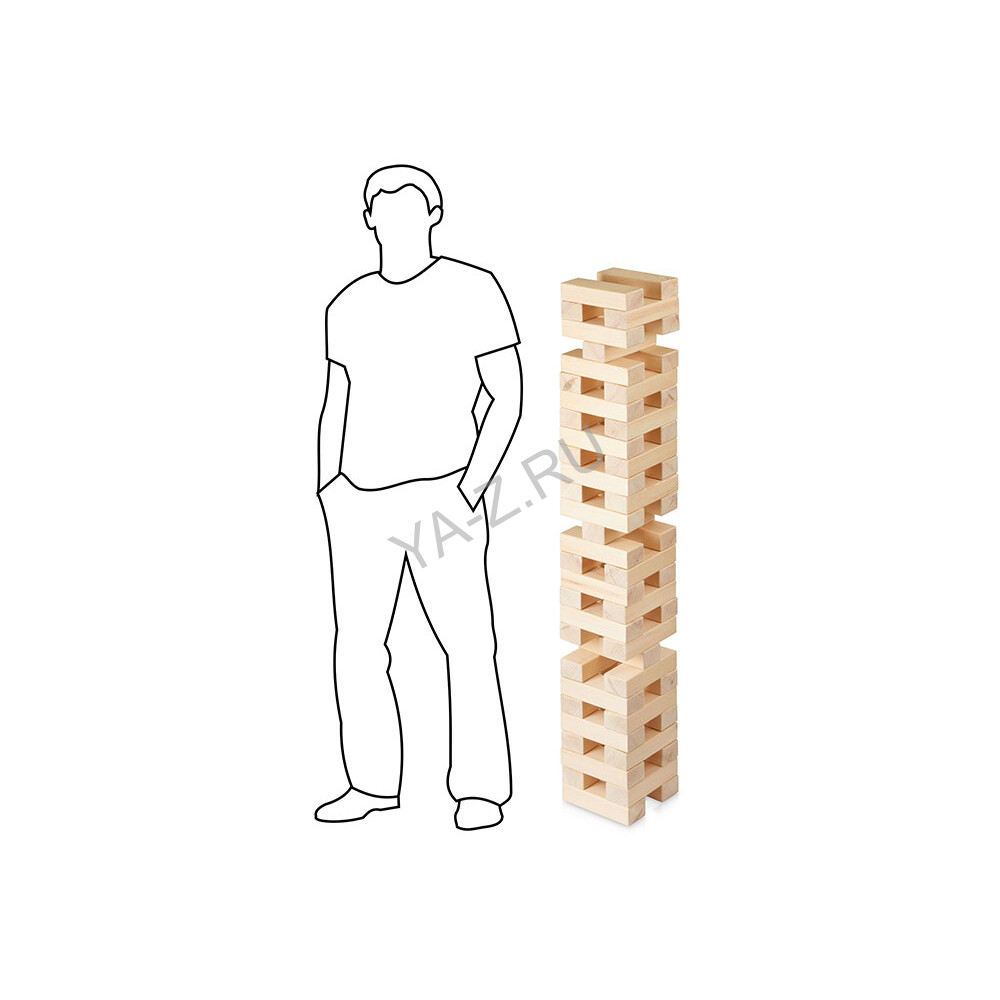 Игра из дерева «XXL Tower», 57 брусков