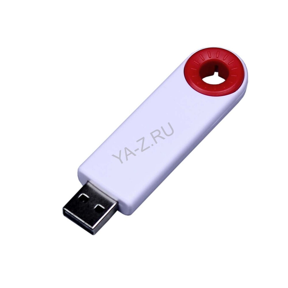 USB 2.0- флешка промо на 32 Гб прямоугольной формы, выдвижной механизм