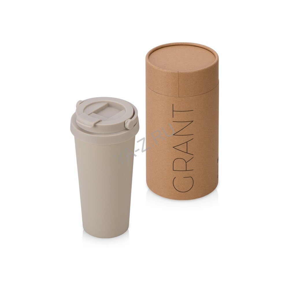 Вакуумная термокружка «Grant», soft-touch, тубус