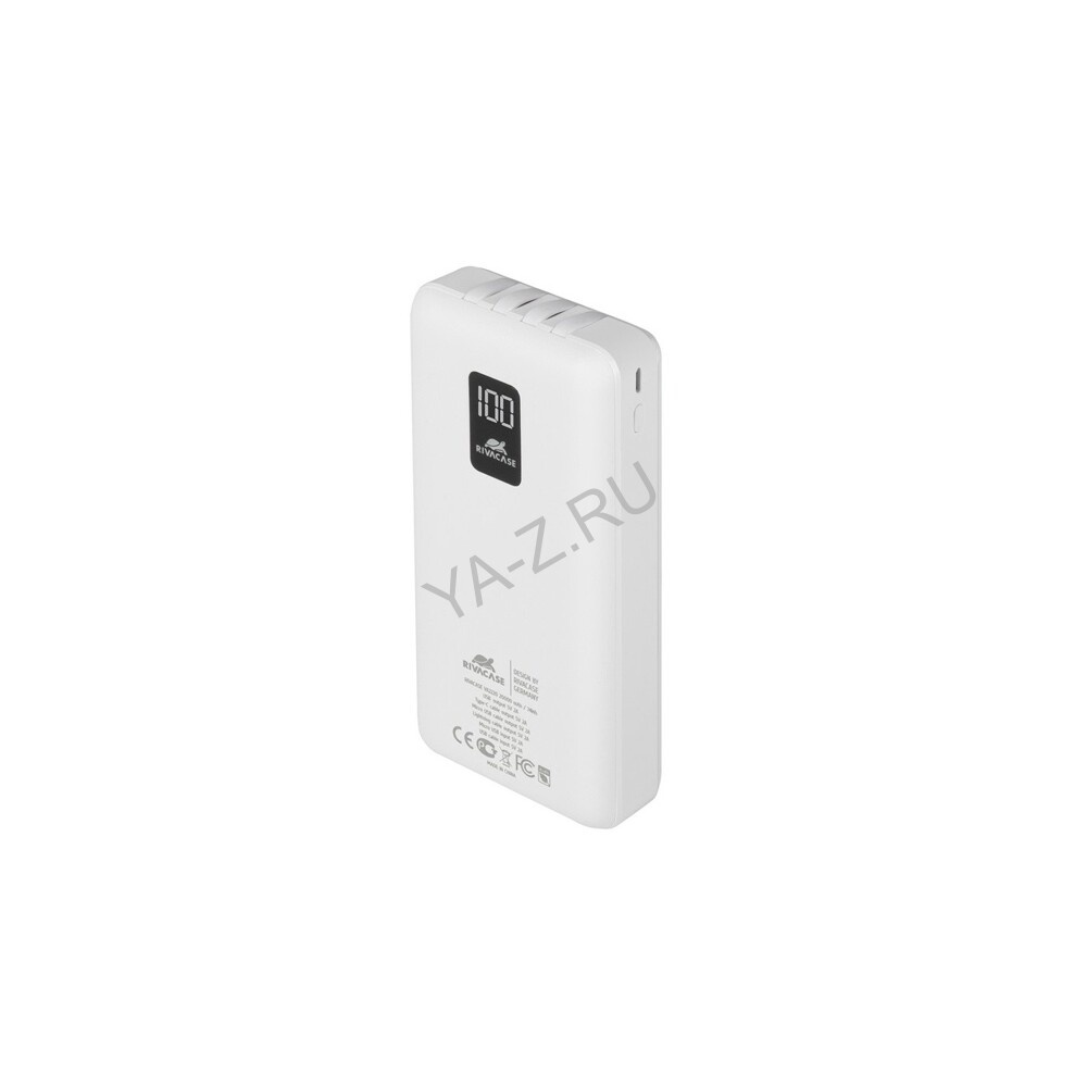 Внешний аккумулятор с дисплеем и встроенными кабелями VA2220, 20000 mAh