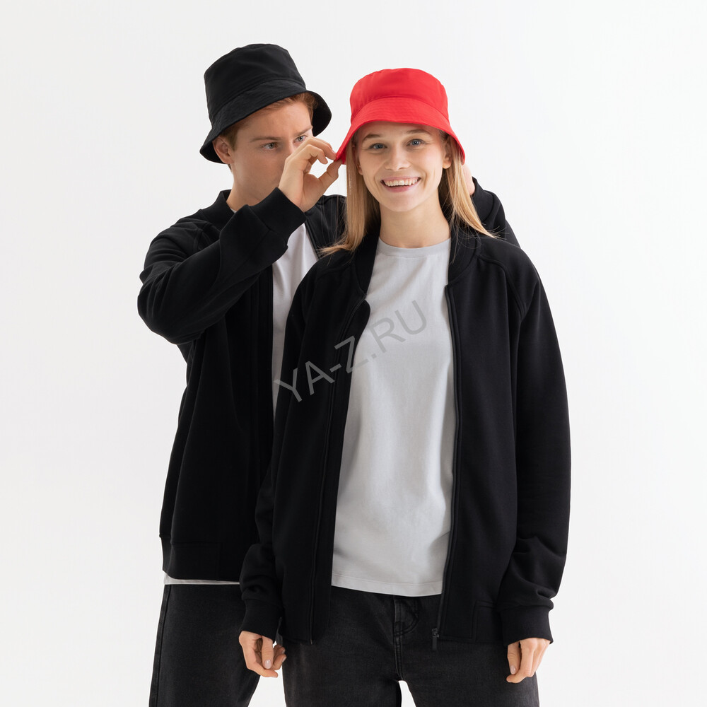 Толстовка на молнии, унисекс Торрес (Torres) черная, размер L