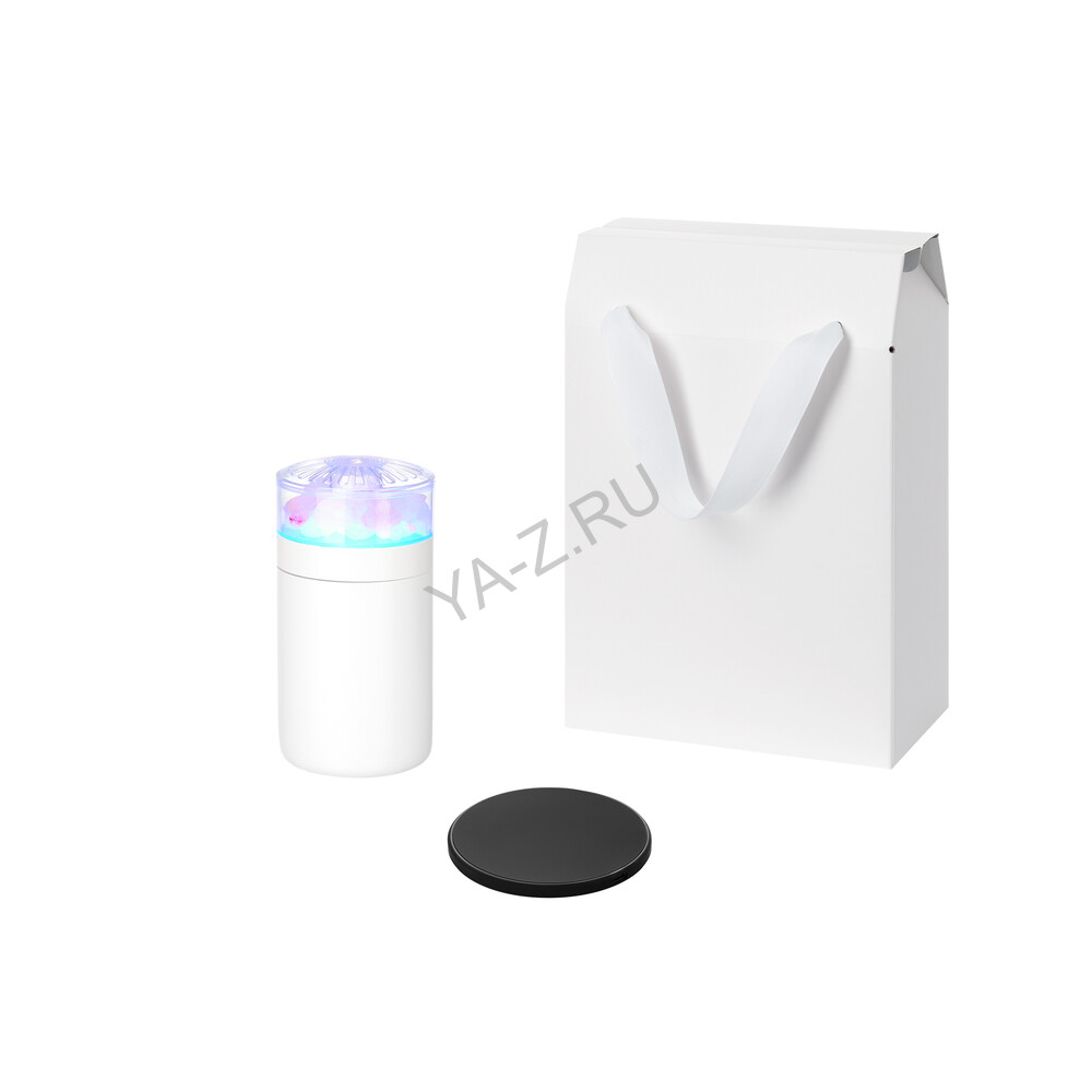 Подарочный набор Кристалл, Аурис (Crystal, Auris), черный (увлажнитель воздуха, зарядное устройство)