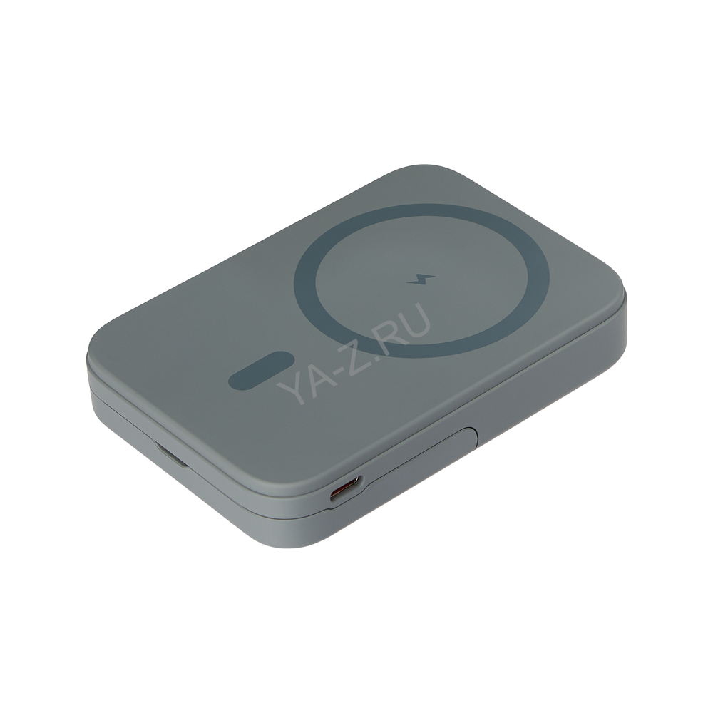 Внешний аккумулятор Юнион PD (Union PD) 10000mAh с функцией беспроводной зарядки 15W, серый