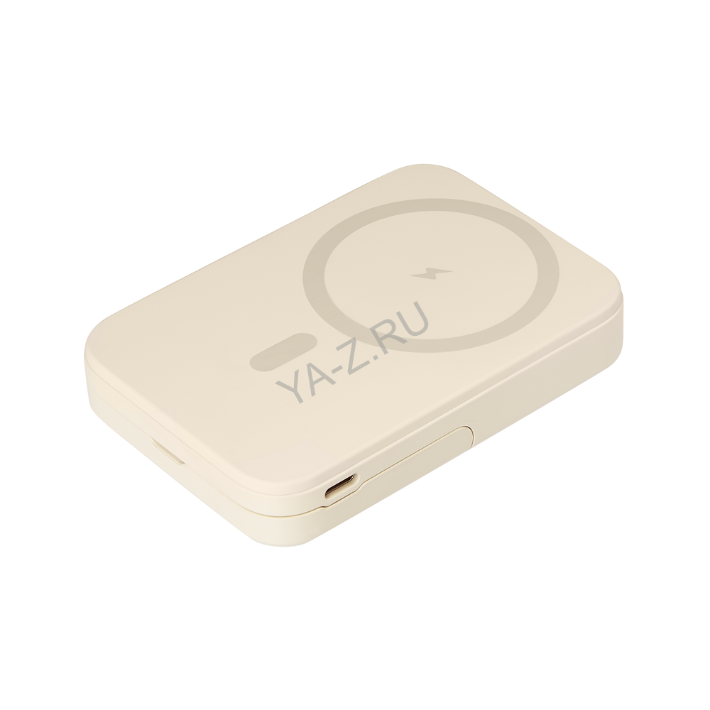 Внешний аккумулятор Юнион PD (Union PD) 10000mAh с функцией беспроводной зарядки 15W, бежевый