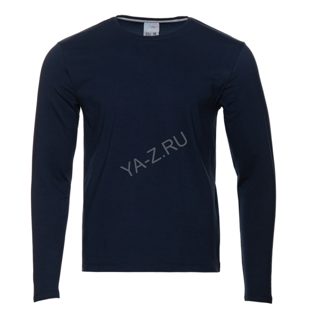 Лонгслив STAN хлопок/эластан 180, 35, Тёмно-синий,  (46)  (54/XXL)