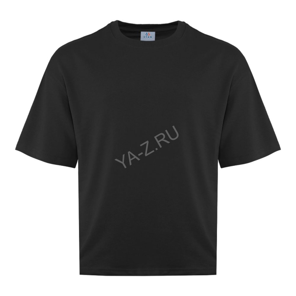 Футболка унисекс оверсайз STAN хлопок/полиэстер 260, 40, Чёрный,  (20)  (56/XXXL)