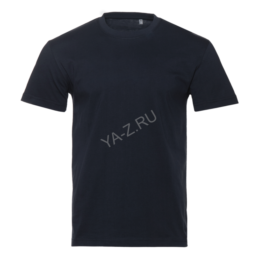 Футболка унисекс хлопок 150, 52, Тёмно-синий,  (46)  (XXXXL)