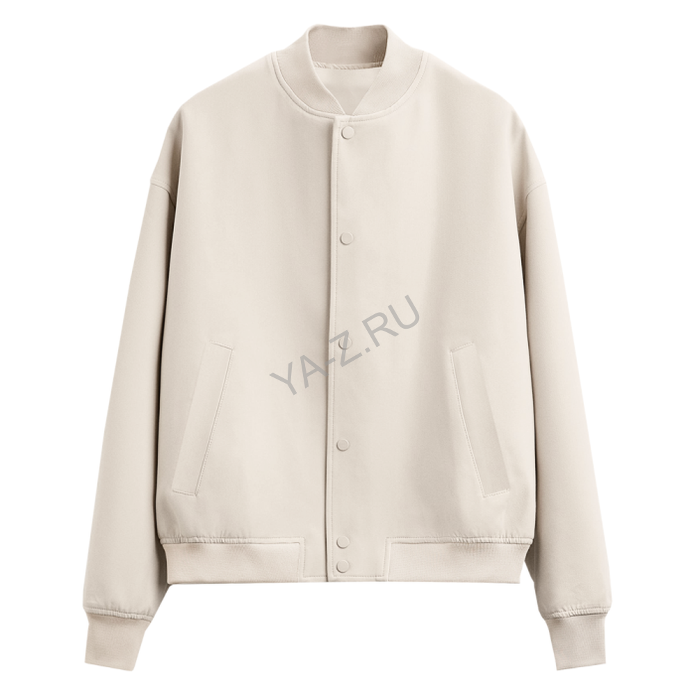 Бомбер унисекс STAN футер без начеса 340, 70, Молочный,  (11)  (56/XXXL)
