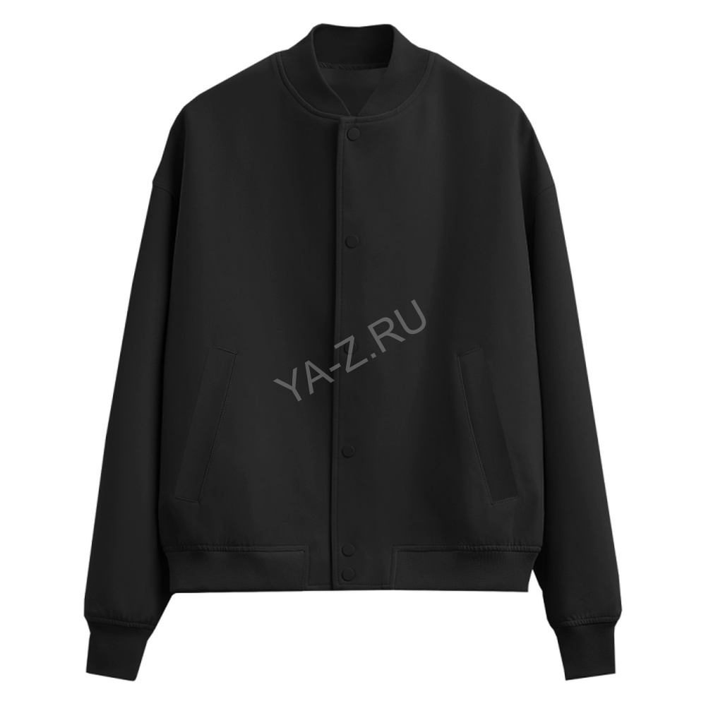 Бомбер унисекс STAN футер без начеса 340, 70, Чёрный,  (20)  (52/XL)