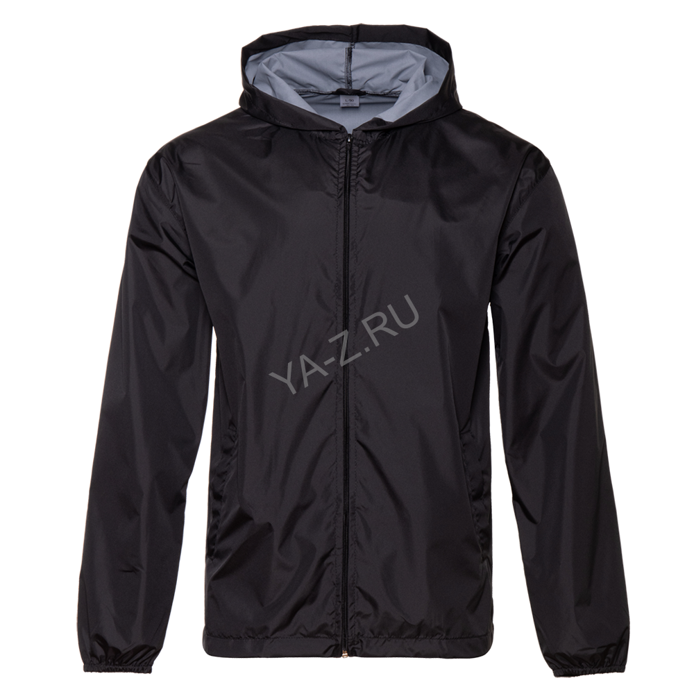 Ветровка унисекс STAN дюспо 210T, 85, 59, Чёрный,  (20)  (58/4XL)