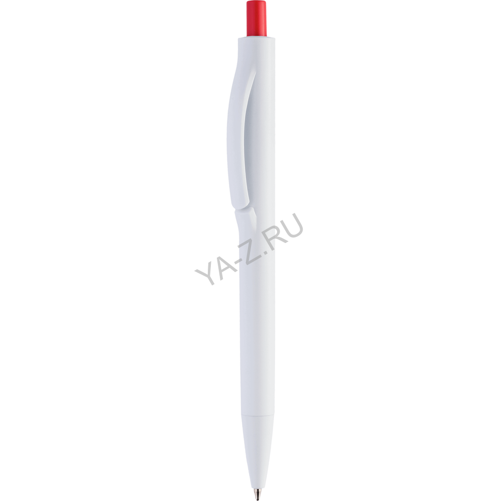 Ручка IGLA COLOR Белая с красной кнопкой 1033.03