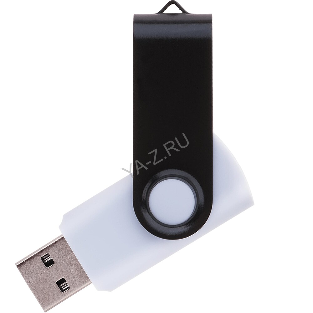 Флешка TWIST WHITE COLOR Белая с черным 4015.08.64ГБ