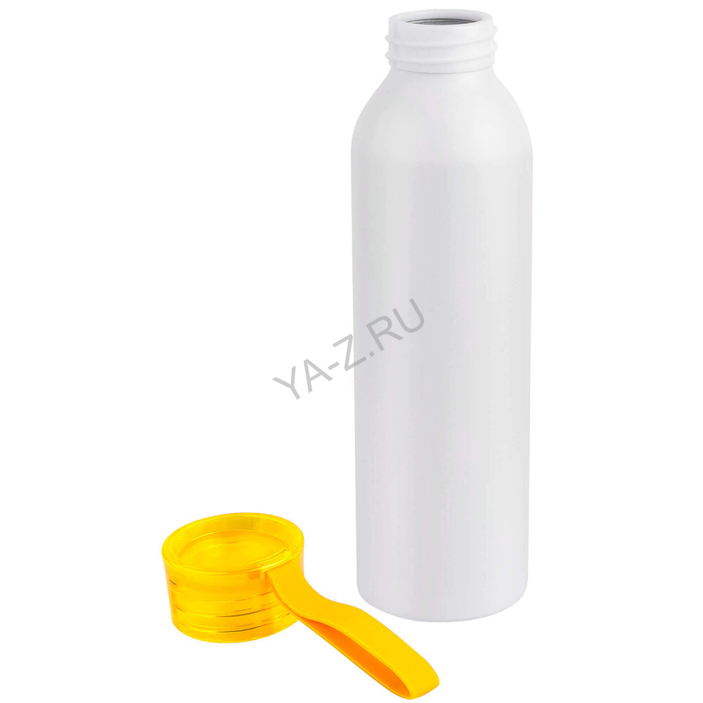 Бутылка для воды VIKING WHITE 650мл. Белая с желтой крышкой 6143.04