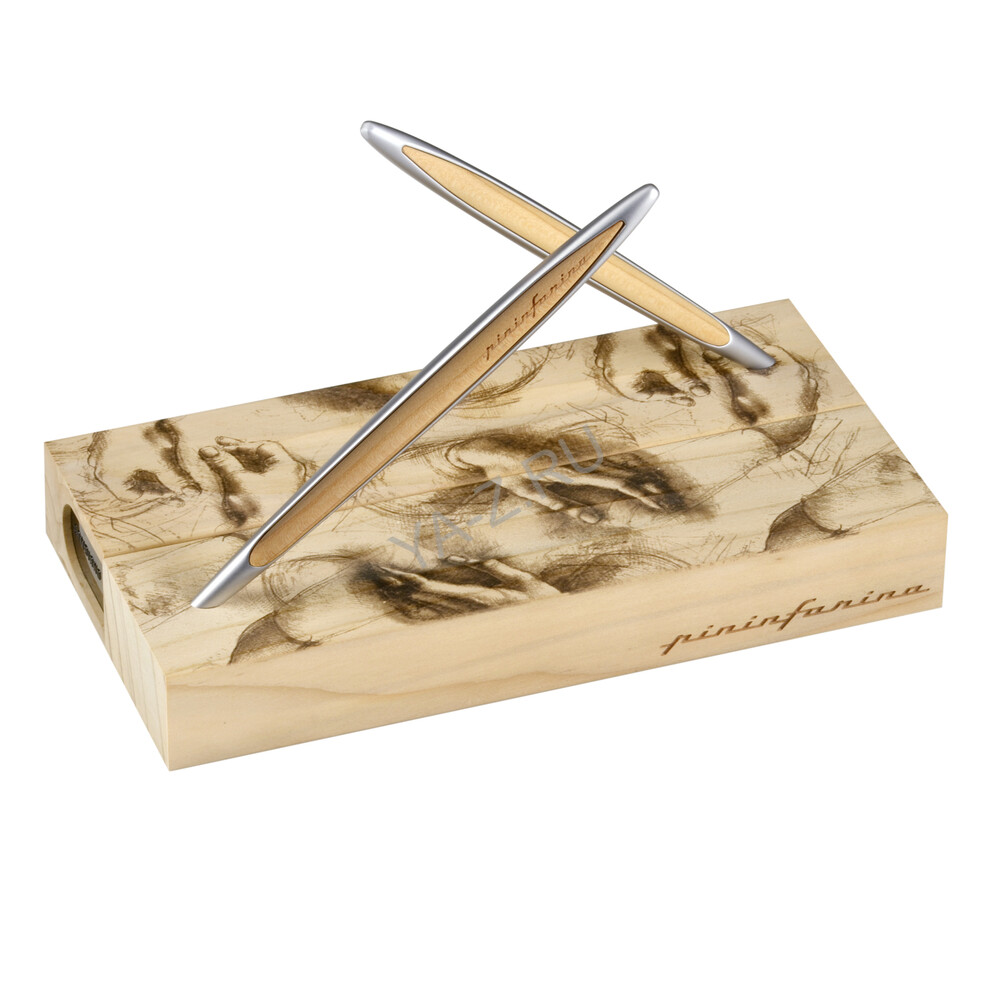 Набор из двух ручек Pininfarina Cambiano BOX CEDARWOOD