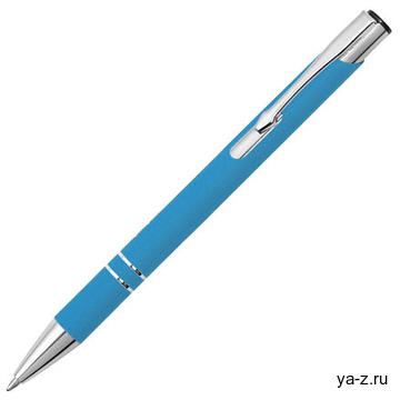 Ручка шариковая Legend Soft Touch, голубой