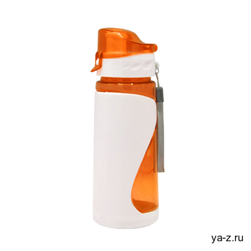 Спортивная бутылка для воды Атлетик, оранжевая-S