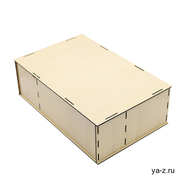 Подарочная коробка ламинированная из HDF 36,3*23,4*12,5 см ( 3 отделения) 