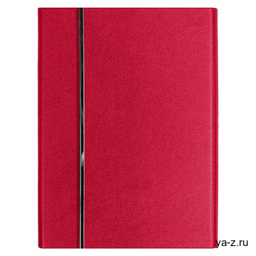 Ежедневник Alfa Bird Petrus A5, красный, недатированный, в твердой обложке с металлическим элементом