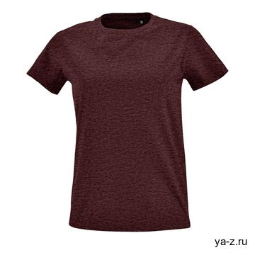 Футболка женская Imperial Fit Women бордовый меланж, размер L