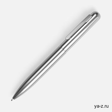Ручка шариковая Scribo, серо-стальная