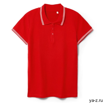 Рубашка поло женская Virma Stripes Lady, красная, размер M