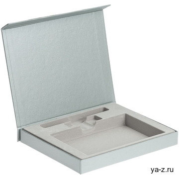 Коробка Memo Pad для блокнота, флешки и ручки, серебристая