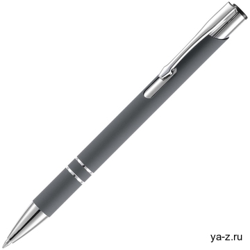 Ручка шариковая Keskus Soft Touch, серая