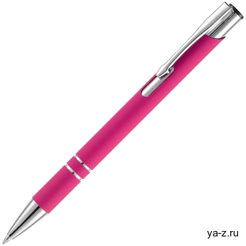 Ручка шариковая Keskus Soft Touch, розовая
