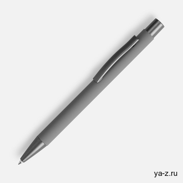 Ручка шариковая Atento Soft Touch, серая