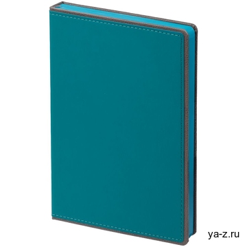 Ежедневник Frame, недатированный, бирюзовый с серым