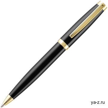 Ручка шариковая Letra Gold, глянцевая, черная