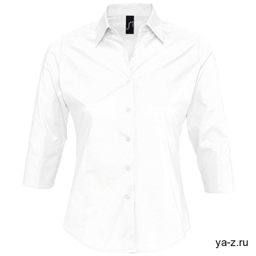 Рубашка женская с рукавом 3/4 Effect 140 белая, размер XXL