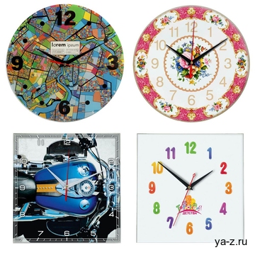 Часы стеклянные на заказ Time Wheel