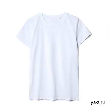 Футболка женская T-bolka Stretch Lady, белая (холодный оттенок), размер S