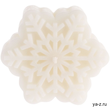 Свеча Snowlight 1, белая, 6 см