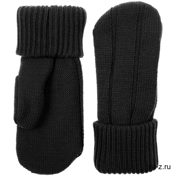 Варежки Knit Beat, черные, размер S/M